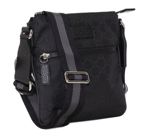 gucci web messenger bag black|guccissima messenger bag.